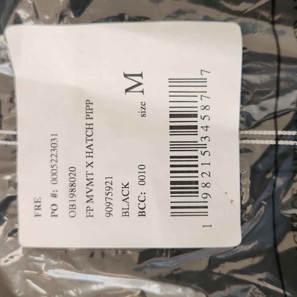NWT FP MVMT x HATCH PIPPA PACKABLE PUFFER Black SZ M - Picture 8 of 8